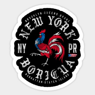 New York Boricua Gallo Sticker